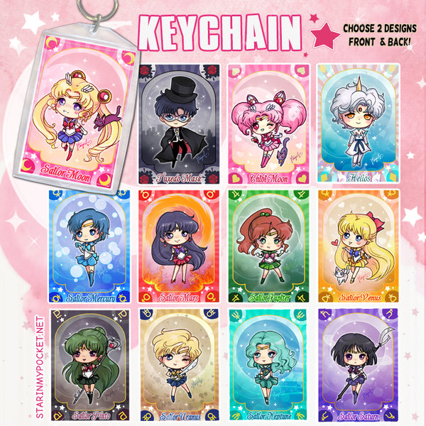 SM Magical Girl Anime Keychain