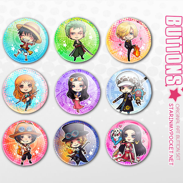 Pirate Anime Buttons
