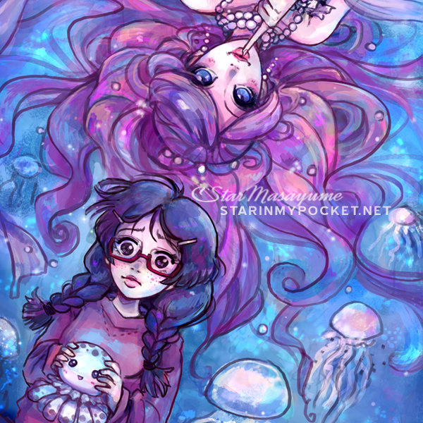 Kuragehime Anime Art Print