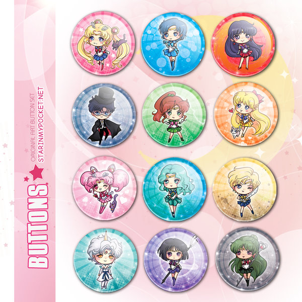 Anime Buttons B-SM12