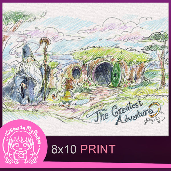 Greatest Adventure 8x10 Sketch Art Print