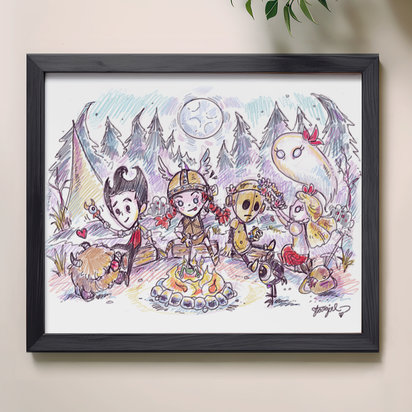 Don't Starve Together 8x10 Sketch Art Print